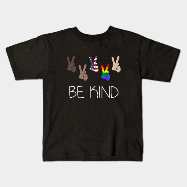 BE KIND Kids T-Shirt by kevenwal